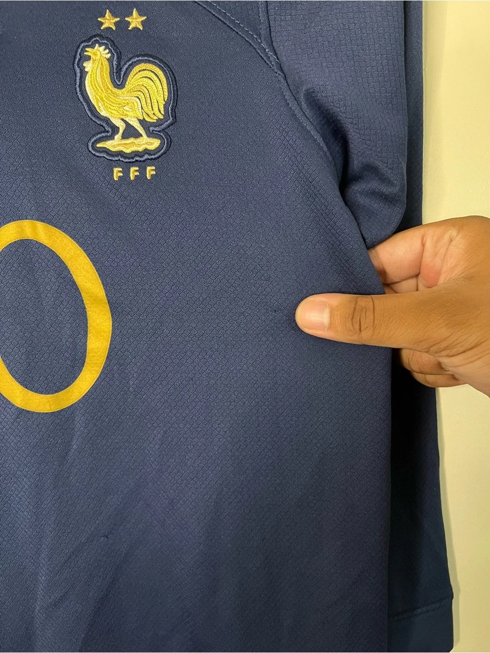 2022 2023 Nike DN0788-410 France Kylian Mbappe World Cup Home Jersey Youth M